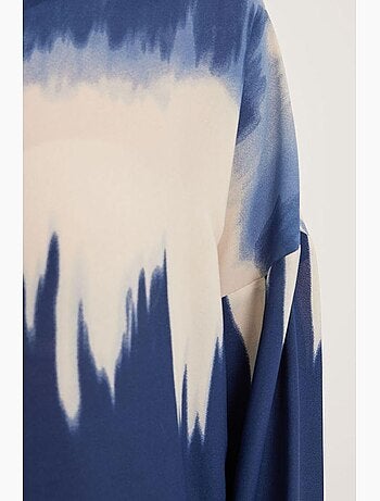 Chemise oversize à motifs orange et noir bdart