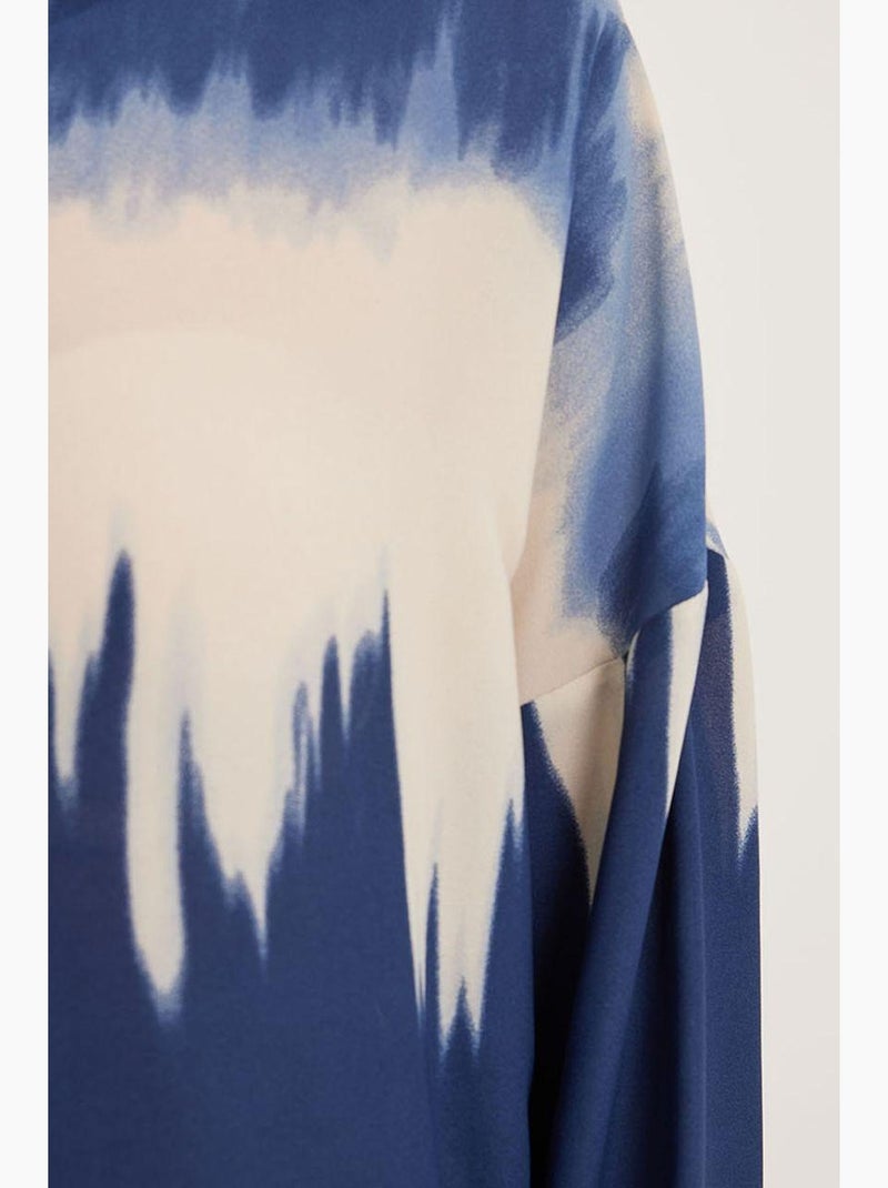 Chemise oversize à motifs orange et noir bdart Bleu marine - Kiabi