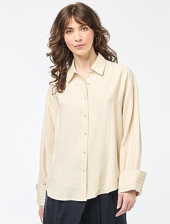 Chemise oversize à rayures