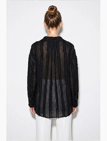 Chemise oversize à rayures lucci