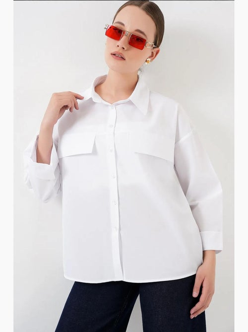 Chemise oversize avec détails de poche bdart - Kiabi Chemise oversize avec détails de poche bdart - Kiabi