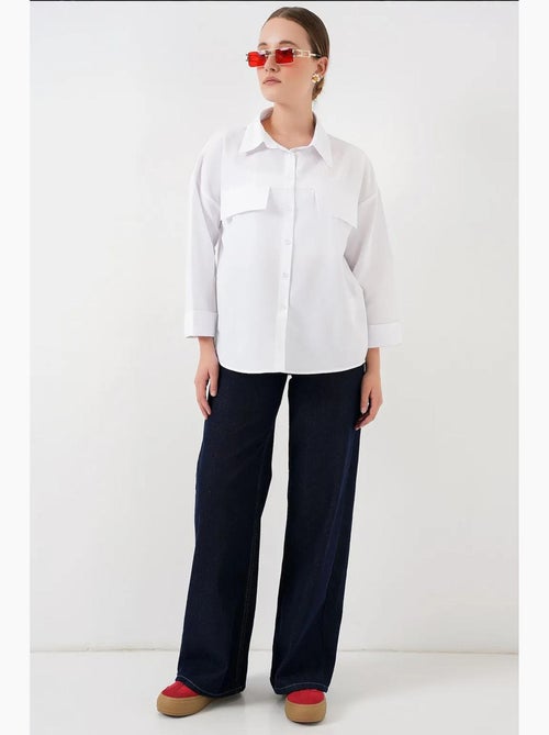 Chemise oversize avec détails de poche bdart - Kiabi Chemise oversize avec détails de poche bdart - Kiabi