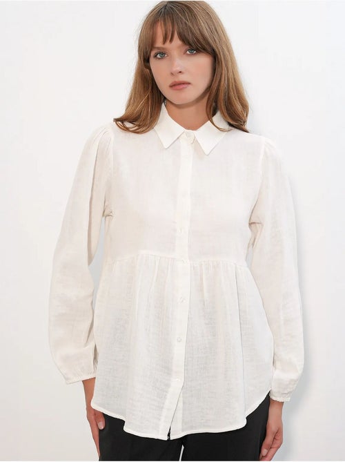 Chemise oversize en coton à manches longues bdart - Kiabi Chemise oversize en coton à manches longues bdart - Kiabi