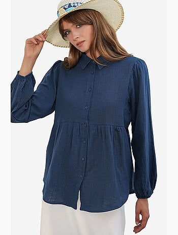 Chemise oversize en coton à manches longues bdart