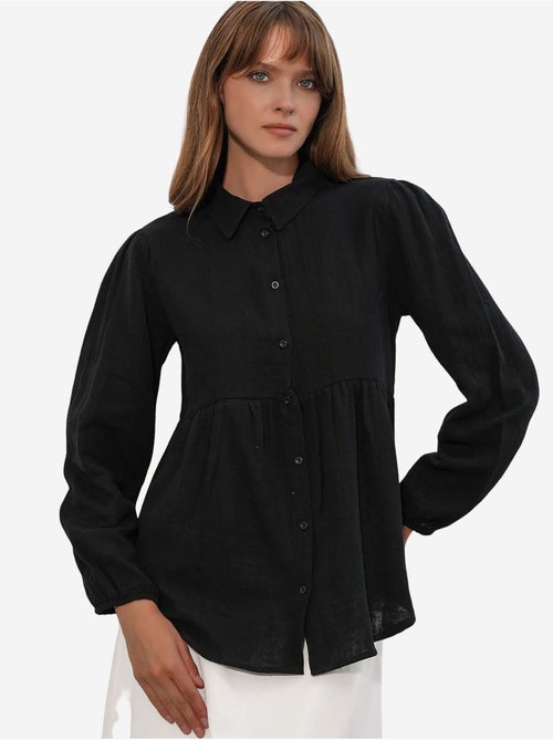 Chemise oversize en coton à manches longues bdart - Kiabi Chemise oversize en coton à manches longues bdart - Kiabi