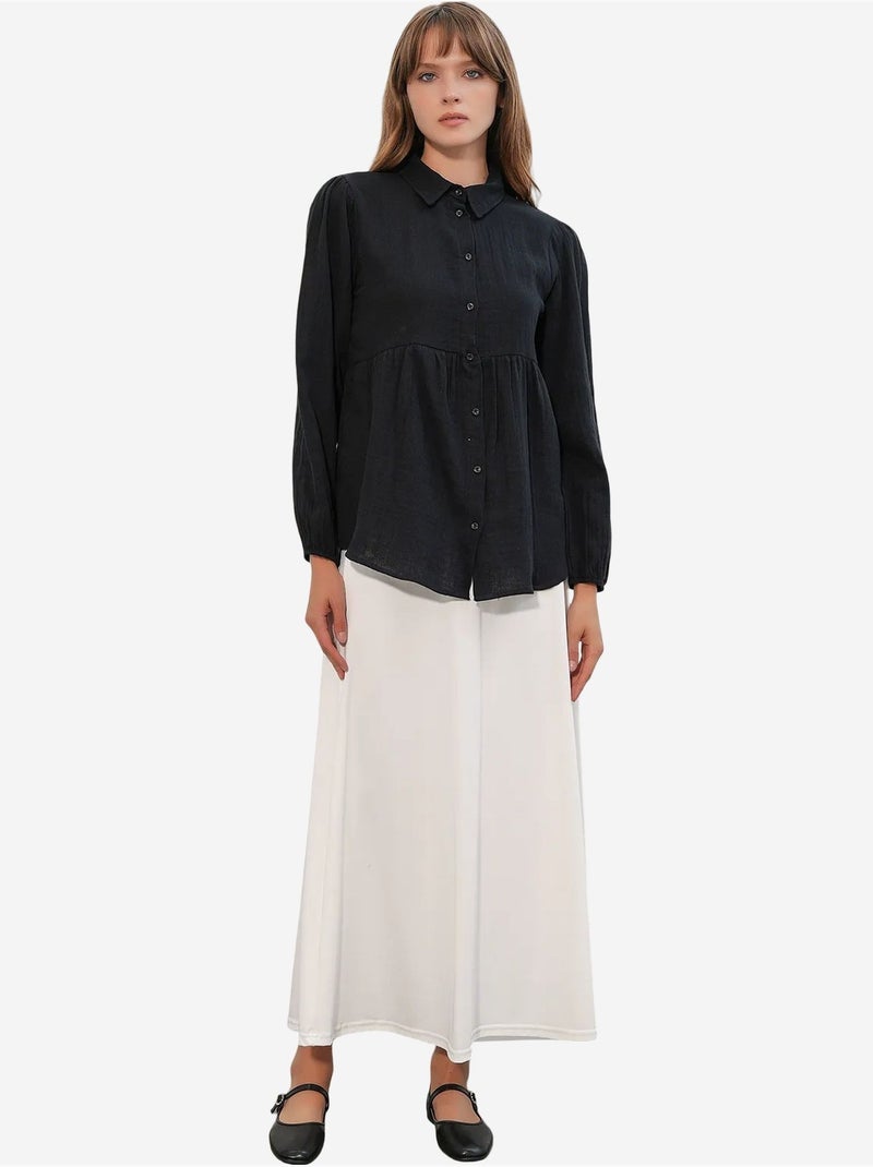 Chemise oversize en coton à manches longues bdart Noir - Kiabi