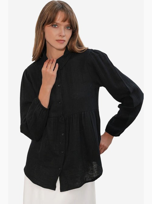 Chemise oversize en coton à manches longues bdart - Kiabi Chemise oversize en coton à manches longues bdart - Kiabi