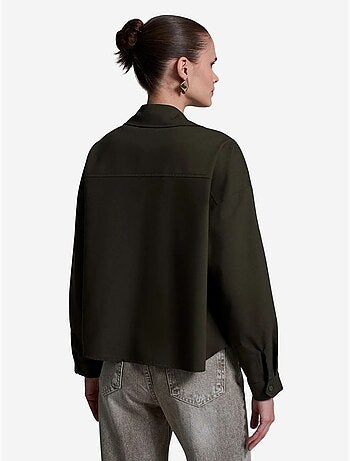 Chemise oversize en crêpe à boutons dilvin