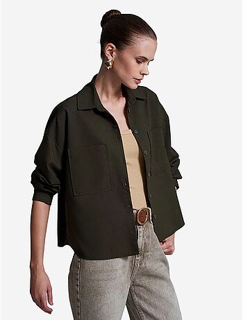Chemise oversize en crêpe à boutons dilvin