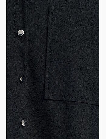 Chemise oversize en crêpe à boutons dilvin