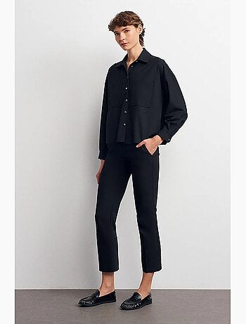 Chemise oversize en crêpe à boutons dilvin