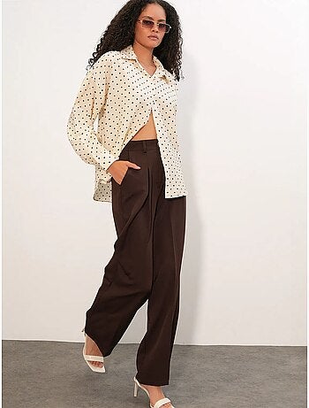 Chemise oversize en crêpe à pois bdart