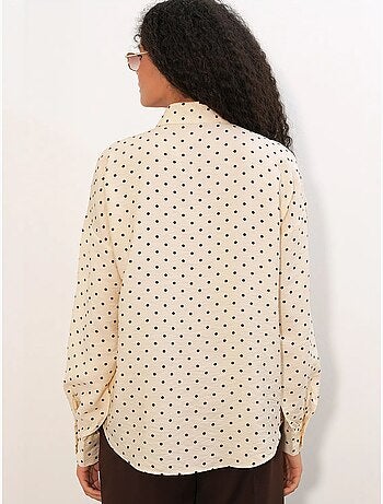 Chemise oversize en crêpe à pois bdart