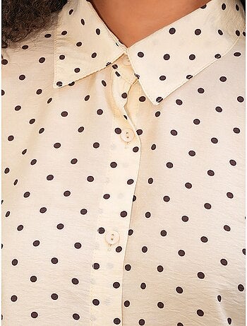 Chemise oversize en crêpe à pois bdart