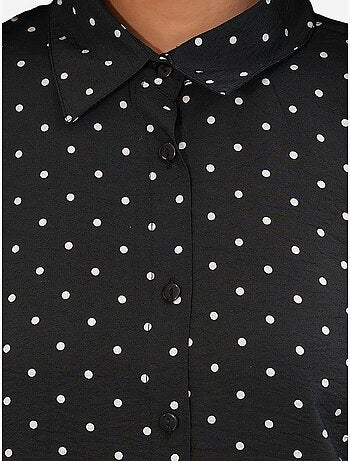 Chemise oversize en crêpe à pois bdart