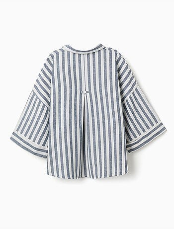 Chemise oversize en lin à rayures You&Me