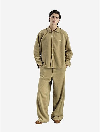 Chemise oversize en maille texturée avec fermeture boutonnée giesto