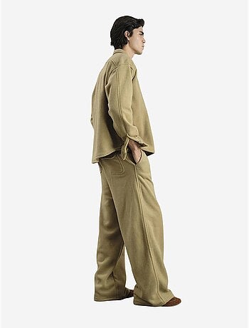 Chemise oversize en maille texturée avec fermeture boutonnée giesto