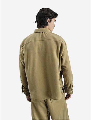 Chemise oversize en maille texturée avec fermeture boutonnée giesto