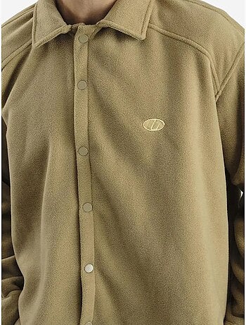 Chemise oversize en maille texturée avec fermeture boutonnée giesto