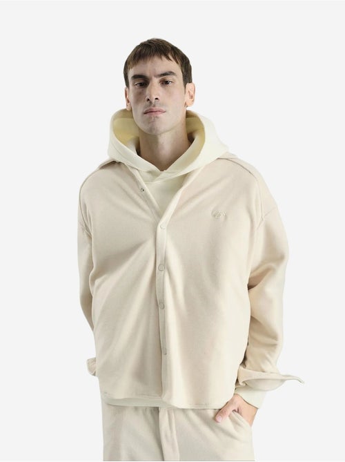 Chemise oversize en peluche tissée avec fermeture à pression giesto - Kiabi