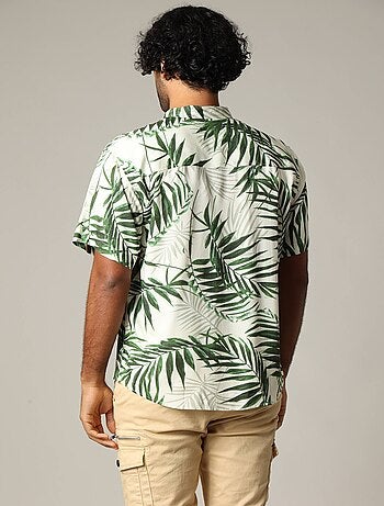 Chemise oversize en viscose avec imprimé tropical 'Deeluxe'