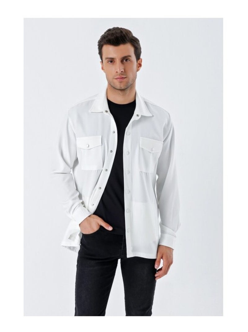 Chemise Oversize Homme Blanc - Kiabi