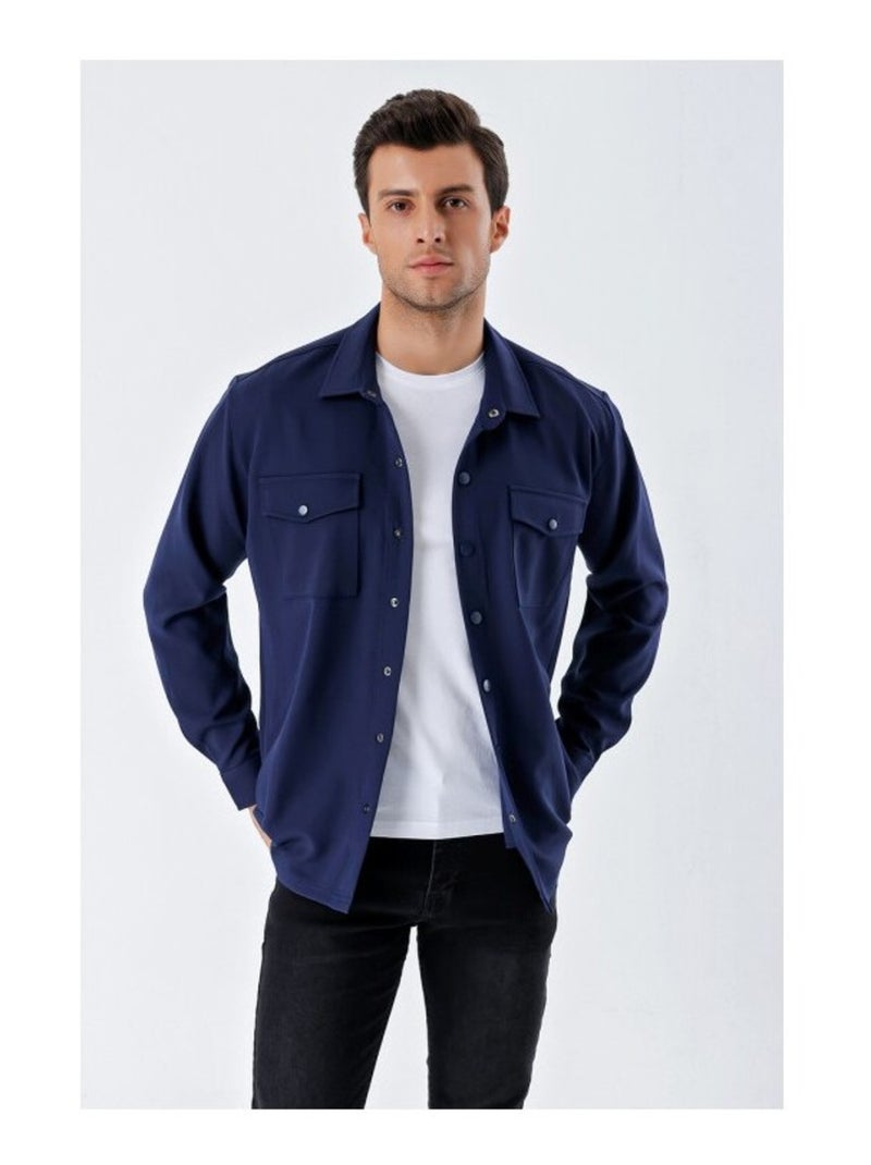 Chemise Oversize Homme Bleu - Kiabi