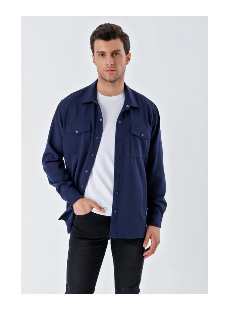 Chemise Oversize Homme Bleu - Kiabi