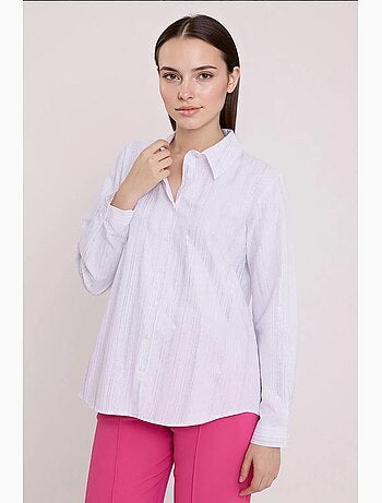 Chemise oversize imprimée à motif abstrait bdart