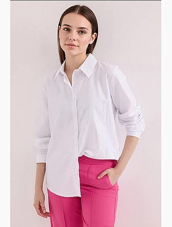 Chemise oversize imprimée à motif abstrait bdart