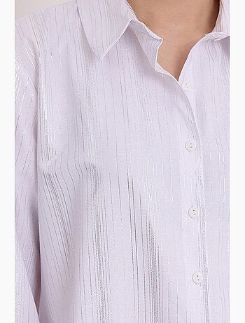 Chemise oversize imprimée à motif abstrait bdart
