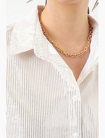 Chemise oversize imprimée à motif abstrait bdart