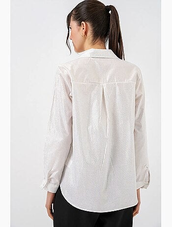 Chemise oversize imprimée à motif abstrait bdart