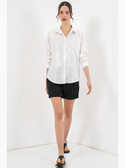 Chemise oversize imprimée à motif abstrait bdart - Kiabi Chemise oversize imprimée à motif abstrait bdart - Kiabi