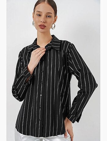Chemise oversize imprimée à motif abstrait bdart