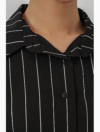 Chemise oversize imprimée à motif abstrait bdart