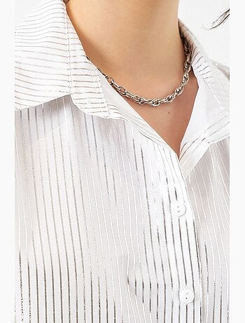 Chemise oversize imprimée à motif abstrait bdart