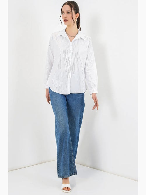 Chemise oversize imprimée à motif abstrait bdart - Kiabi Chemise oversize imprimée à motif abstrait bdart - Kiabi