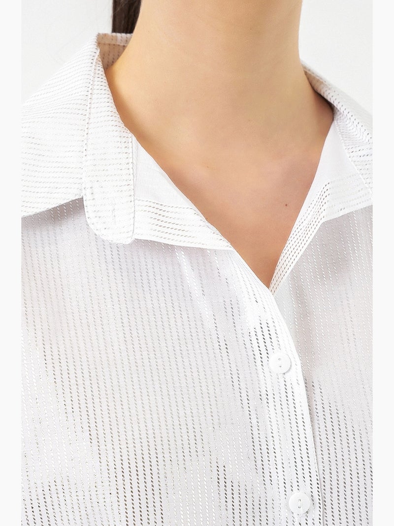 Chemise oversize imprimée à motif abstrait bdart Ivoire - Kiabi