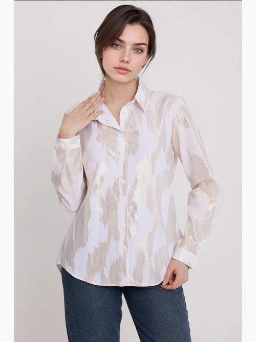 Chemise oversize imprimée à motif abstrait bdart - Kiabi Chemise oversize imprimée à motif abstrait bdart - Kiabi