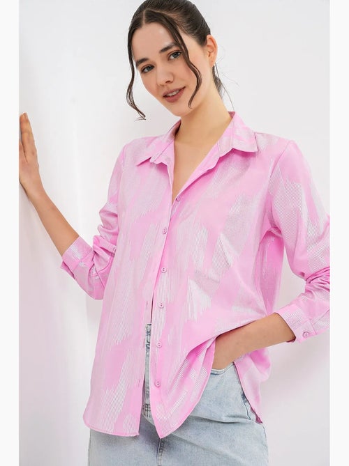 Chemise oversize imprimée à motif abstrait bdart - Kiabi Chemise oversize imprimée à motif abstrait bdart - Kiabi