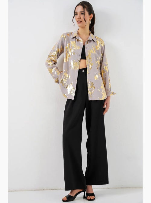 Chemise oversize imprimée à motif abstrait bdart - Kiabi Chemise oversize imprimée à motif abstrait bdart - Kiabi