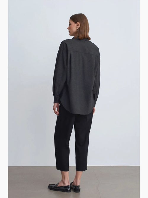 Chemise oversize longue à micro-motif dilvin - Kiabi Chemise oversize longue à micro-motif dilvin - Kiabi