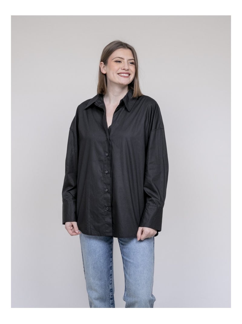 Chemise oversize OPALIA Noir - Kiabi