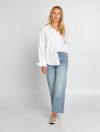 Chemisier Krizia Femme - Taille Enfant XL (équivalent Petit Adulte) - Imprimé Tigre Coton