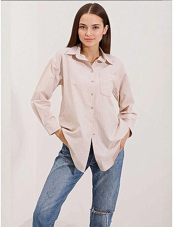 Chemise oversize rayée avec poches bdart