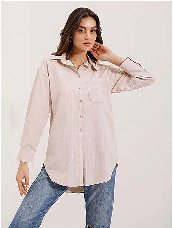 Chemise oversize rayée avec poches bdart