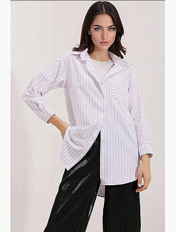 Chemise oversize rayée avec poches bdart