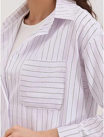 Chemise oversize rayée avec poches bdart